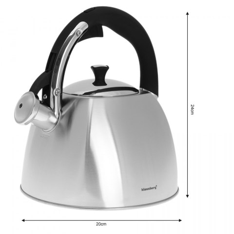 CZAJNIK STALOWY INOX KLAUSBERG 3.0L KB-7015 CZAJNIK STALOWY INOX KLAUSBERG 3.0L KB-7015