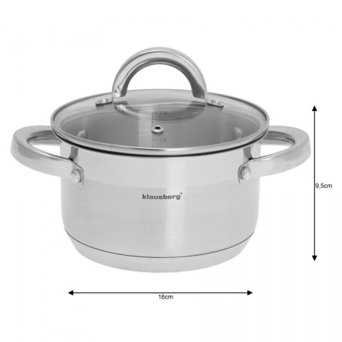 GARNEK 1.8L 16CM KLAUSBERG KB-7122 GARNEK 1.8L 16CM KLAUSBERG KB-7122