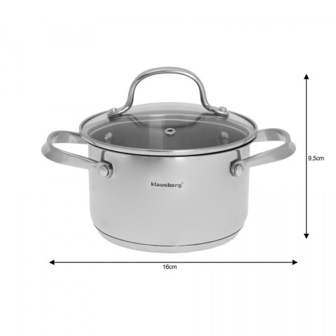 GARNEK 1.8L / 16CM KLAUSBERG PREMIUM 18/10 KB-7211 GARNEK 1.8L / 16CM KLAUSBERG PREMIUM 18/10 KB-7211