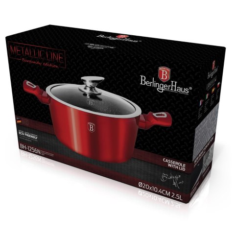 GARNEK 2.5L 20CM BERLINGER HAUS METALLIC BURGUNDY LINE BH-1256-N GARNEK 2.5L 20CM BERLINGER HAUS METALLIC BURGUNDY LINE BH-1256-N