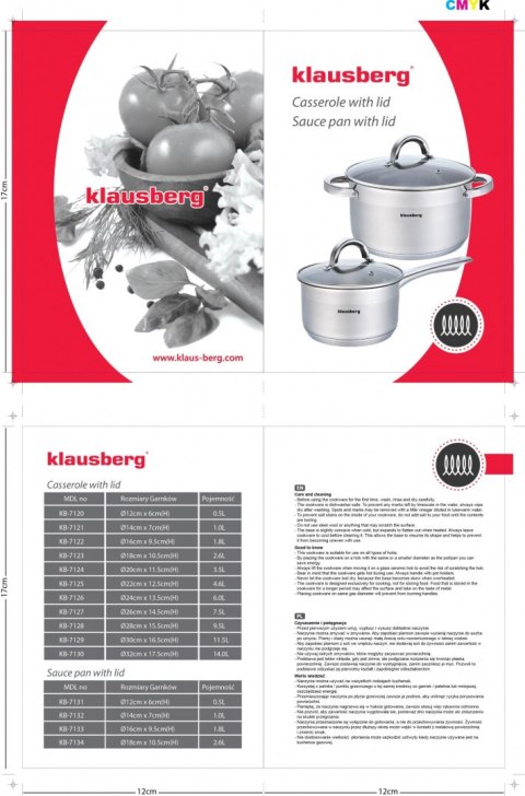 GARNEK 2.6L 18CM KLAUSBERG KB-7123 GARNEK 2.6L 18CM KLAUSBERG KB-7123