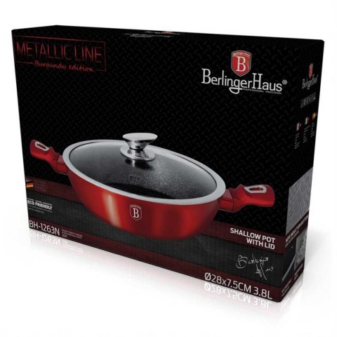 GARNEK 3.8L 28CM BERLINGER HAUS METALLIC BURGUNDY LINE BH-1263 GARNEK 3.8L 28CM BERLINGER HAUS METALLIC BURGUNDY LINE BH-1263
