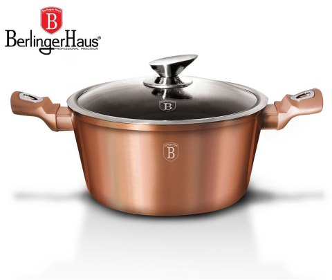 GARNEK 4.5L 24CM BERLINGER HAUS METALLIC LINE ROSE GOLD BH-1515-N GARNEK 4.5L 24CM BERLINGER HAUS METALLIC LINE ROSE GOLD BH-1515-N