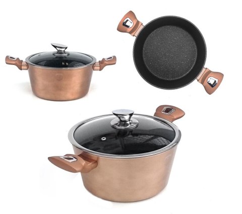 GARNEK 4.5L 24CM BERLINGER HAUS METALLIC LINE ROSE GOLD BH-1515-N GARNEK 4.5L 24CM BERLINGER HAUS METALLIC LINE ROSE GOLD BH-1515-N