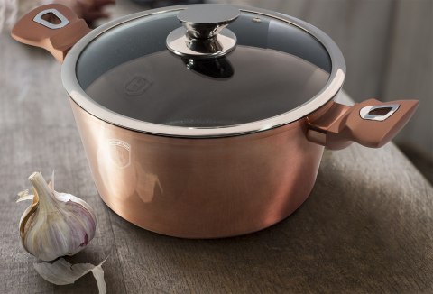 GARNEK 4.5L 24CM BERLINGER HAUS METALLIC LINE ROSE GOLD BH-1515-N GARNEK 4.5L 24CM BERLINGER HAUS METALLIC LINE ROSE GOLD BH-1515-N