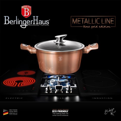 GARNEK 4.5L 24CM BERLINGER HAUS METALLIC LINE ROSE GOLD BH-1515-N GARNEK 4.5L 24CM BERLINGER HAUS METALLIC LINE ROSE GOLD BH-1515-N