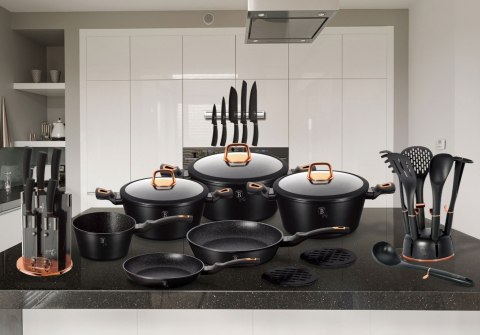 GARNEK 4L 24CM BERLINGER HAUS BLACK ROSE BH-1642-N GARNEK 4L 24CM BERLINGER HAUS BLACK ROSE BH-1642-N
