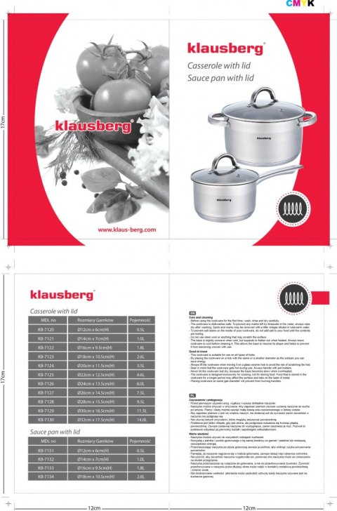 GARNEK 6.0L 24CM KLAUSBERG KB-7126 GARNEK 6.0L 24CM KLAUSBERG KB-7126