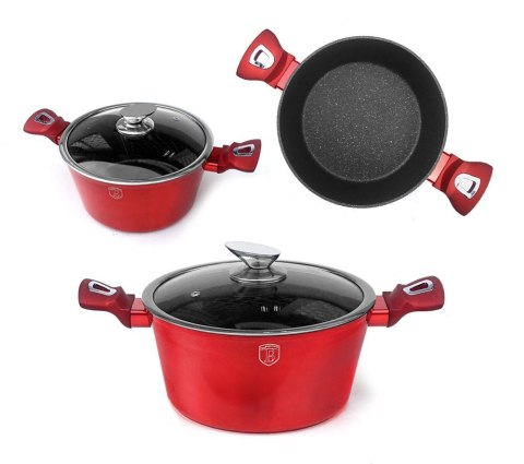 GARNEK 6.5L 28CM BERLINGER HAUS METALLIC LINE BURGUNDY BH-1258-N GARNEK 6.5L 28CM BERLINGER HAUS METALLIC LINE BURGUNDY BH-1258-N