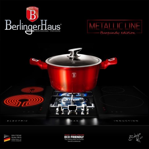 GARNEK 6.5L 28CM BERLINGER HAUS METALLIC LINE BURGUNDY BH-1258-N GARNEK 6.5L 28CM BERLINGER HAUS METALLIC LINE BURGUNDY BH-1258-N
