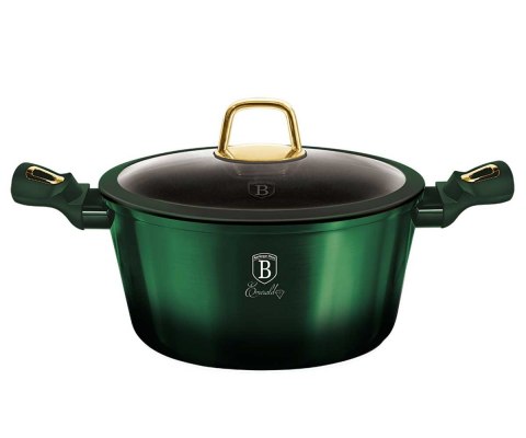 GARNEK GRANITOWY 2.5L 20CM BERLINGER HAUS METALLIC LINE EMERALD BH-6057 GARNEK GRANITOWY 2.5L 20CM BERLINGER HAUS METALLIC LINE EMERALD BH-6057