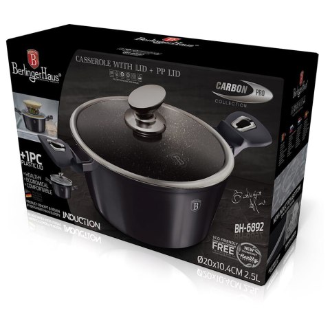 GARNEK GRANITOWY 4.1L 24cm BERLINGER HAUS METALLIC LINE CARBON PRO BH-6893 GARNEK GRANITOWY 4.1L 24cm BERLINGER HAUS METALLIC LINE CARBON PRO BH-6893