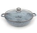 GARNEK MARMUROWY WOK 5.5L 32cm ZILNER ZL-7070