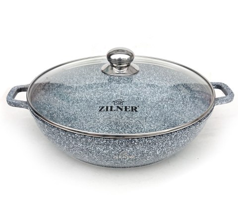 GARNEK MARMUROWY WOK 5.5L 32cm ZILNER ZL-7070 GARNEK MARMUROWY WOK 5.5L 32cm ZILNER ZL-7070