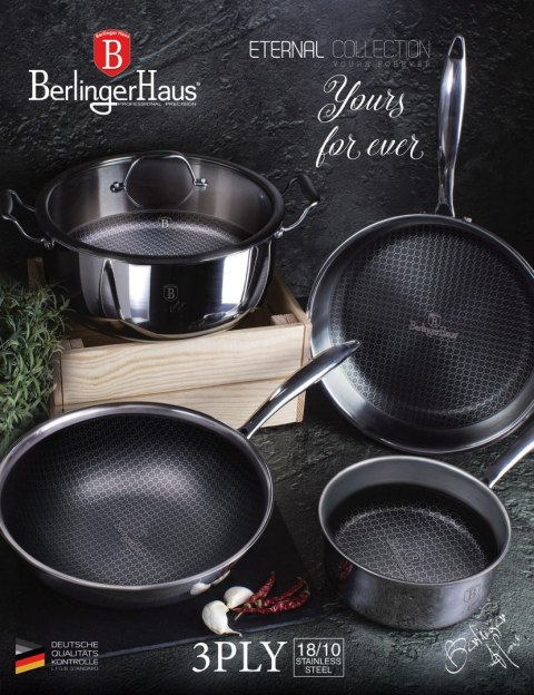 GARNEK STALOWY 18/10 2.7L 20cm BERLINGER HAUS ETERNAL COLLECTION BH-7444 GARNEK STALOWY 18/10 2.7L 20cm BERLINGER HAUS ETERNAL COLLECTION BH-7444