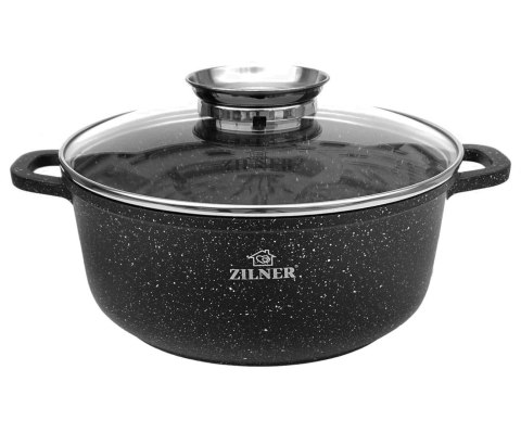 GARNEK z POWŁOKĄ MARMUROWĄ 5.5L 26cm ZILNER ZL-9006 GARNEK z POWŁOKĄ MARMUROWĄ 5.5L 26cm ZILNER ZL-9006