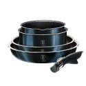 KOMPLET GARNKÓW 9-EL. CLICK & COOK BERLINGER HAUS METALLIC LINE AQUAMARINE BH-6146