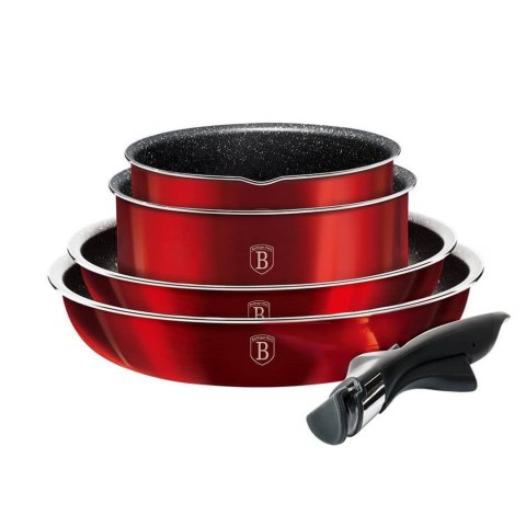 KOMPLET GARNKÓW 9-EL. CLICK & COOK BERLINGER HAUS METALLIC LINE BURGUNDY BH-6145 KOMPLET GARNKÓW 9-EL. CLICK & COOK BERLINGER HAUS METALLIC LINE BURGUNDY BH-6145