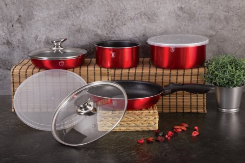 KOMPLET GARNKÓW 9-EL. CLICK & COOK BERLINGER HAUS METALLIC LINE BURGUNDY BH-6145 KOMPLET GARNKÓW 9-EL. CLICK & COOK BERLINGER HAUS METALLIC LINE BURGUNDY BH-6145