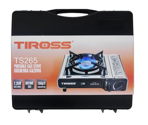 KUCHENKA TURYSTYCZNA GAZOWA TIROSS 2.2kW TS-265 KUCHENKA TURYSTYCZNA GAZOWA TIROSS 2.2kW TS-265
