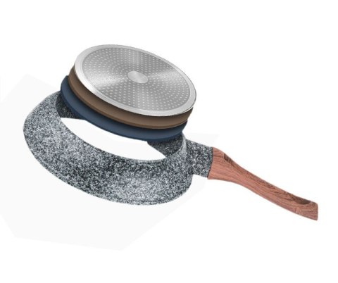 PATELNIA 24CM KiNGHOFF GRANIT WOOD KH-1028 PATELNIA 24CM KiNGHOFF GRANIT WOOD KH-1028