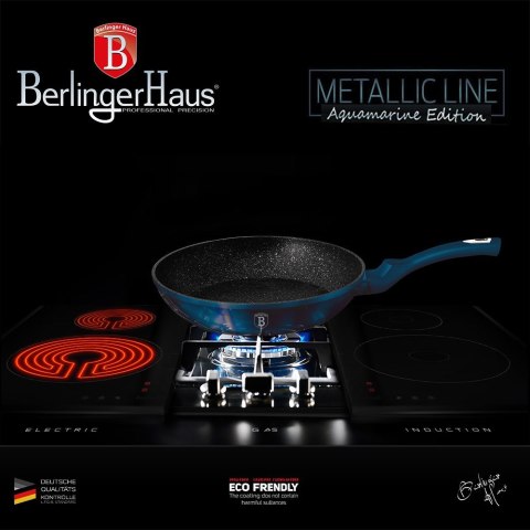 PATELNIA GRANITOWA 28CM BERLINGER HAUS METALLIC AQUAMARINE BH-1872 PATELNIA GRANITOWA 28CM BERLINGER HAUS METALLIC AQUAMARINE BH-1872