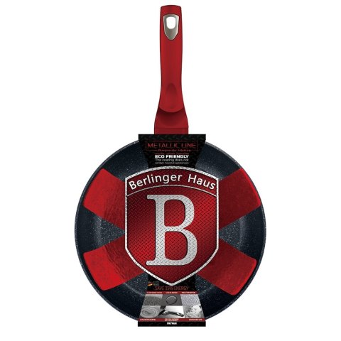 PATELNIA GRANITOWA 28CM BERLINGER HAUS METALLIC LINE RED BH-1253 PATELNIA GRANITOWA 28CM BERLINGER HAUS METALLIC LINE RED BH-1253