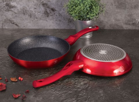 PATELNIA GRANITOWA 28CM BERLINGER HAUS METALLIC LINE RED BH-1253 PATELNIA GRANITOWA 28CM BERLINGER HAUS METALLIC LINE RED BH-1253
