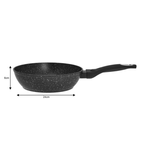 PATELNIA GRANITOWA GŁĘBOKA 24CM KLAUSBERG MARMO GOLD KB-7293 PATELNIA GRANITOWA GŁĘBOKA 24CM KLAUSBERG MARMO GOLD KB-7293