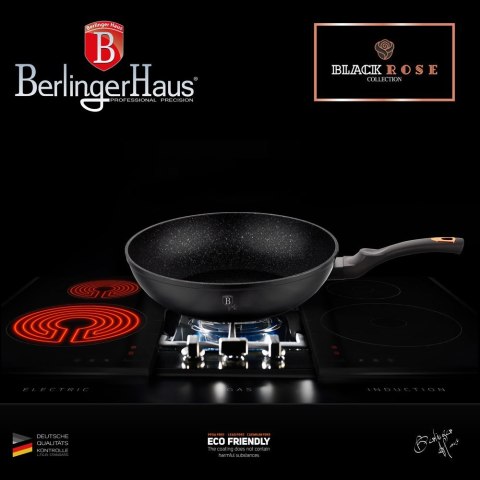 PATELNIA GRANITOWA / WOK 28CM BERLINGER HAUS BLACK ROSE BH-1638-N PATELNIA GRANITOWA / WOK 28CM BERLINGER HAUS BLACK ROSE BH-1638-N