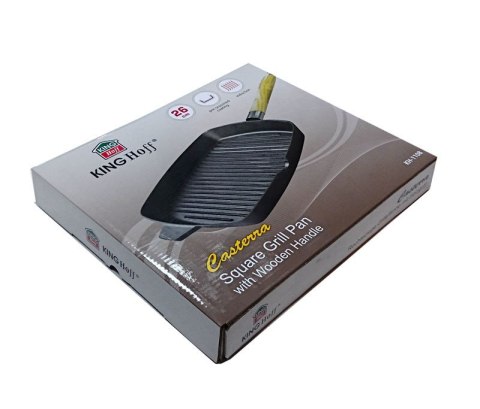PATELNIA GRILL ŻELIWNA 26cm KiNGHOFF KH-1108 PATELNIA GRILL ŻELIWNA 26cm KiNGHOFF KH-1108