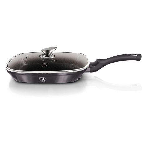 PATELNIA GRILLOWA Z POWŁ. GRANITOWĄ 28x28cm BERLINGER HAUS Carbon Pro BH-6909 PATELNIA GRILLOWA Z POWŁ. GRANITOWĄ 28x28cm BERLINGER HAUS Carbon Pro BH-6909