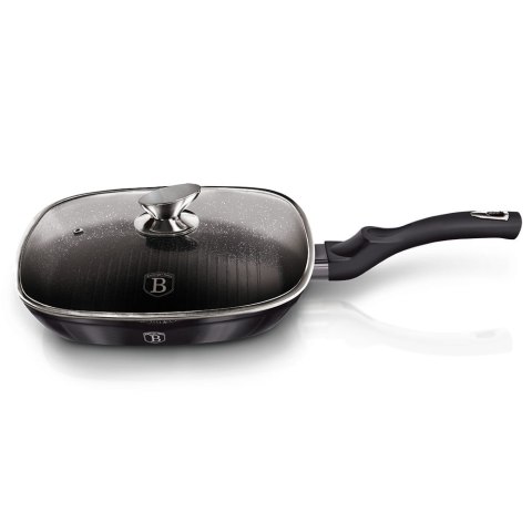 PATELNIA GRILLOWA Z POWŁ. GRANITOWĄ 28x28cm BERLINGER HAUS Carbon Pro BH-6909 PATELNIA GRILLOWA Z POWŁ. GRANITOWĄ 28x28cm BERLINGER HAUS Carbon Pro BH-6909