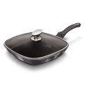 PATELNIA GRILLOWA Z POWŁ. GRANITOWĄ 28x28cm BERLINGER HAUS Carbon Pro BH-6909