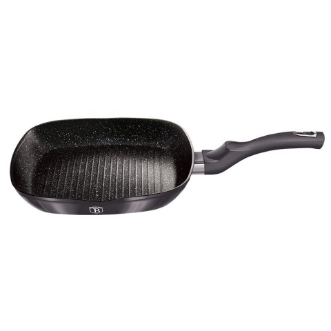 PATELNIA GRILLOWA Z POWŁ. GRANITOWĄ 28x28cm BERLINGER HAUS Carbon Pro BH-6909 PATELNIA GRILLOWA Z POWŁ. GRANITOWĄ 28x28cm BERLINGER HAUS Carbon Pro BH-6909