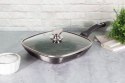 PATELNIA GRILLOWA Z POWŁ. GRANITOWĄ 28x28cm BERLINGER HAUS Carbon Pro BH-6909