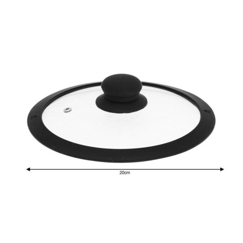 POKRYWKA SZKLANA 20CM KINGHOFF KH-1275 POKRYWKA SZKLANA 20CM KINGHOFF KH-1275