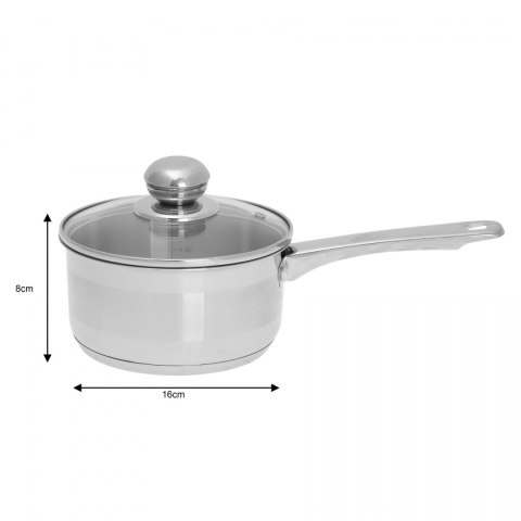 RONDEL STAL NERDZ. Z POKRYWKĄ 16cm KiNGHOFF KH-4323 RONDEL STAL NERDZ. Z POKRYWKĄ 16cm KiNGHOFF KH-4323