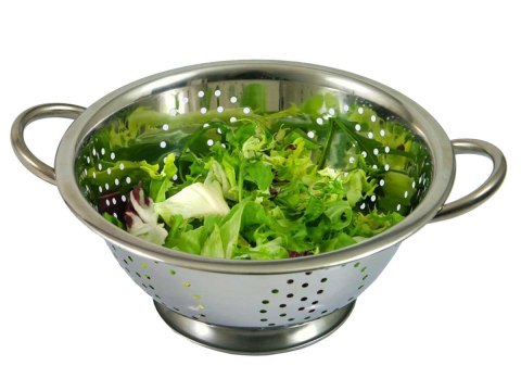 STALOWY DURSZLAK 28cm Z UCHWYTAMI KiNGHOFF KH-1236 STALOWY DURSZLAK 28cm Z UCHWYTAMI KiNGHOFF KH-1236