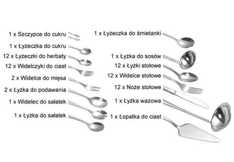 SZTUĆCE KiNGHOFF 72 ELE. SATYNA KH-3565 SZTUĆCE KiNGHOFF 72 ELE. SATYNA KH-3565