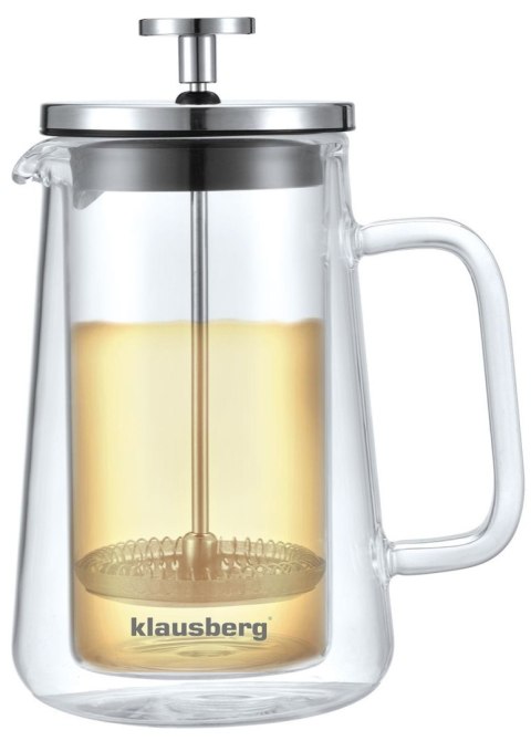 ZAPARZACZ DO KAWY/HERBATY 0,35L FRENCH PRESS KLAUSBERG KB-7684 ZAPARZACZ DO KAWY/HERBATY 0,35L FRENCH PRESS KLAUSBERG KB-7684
