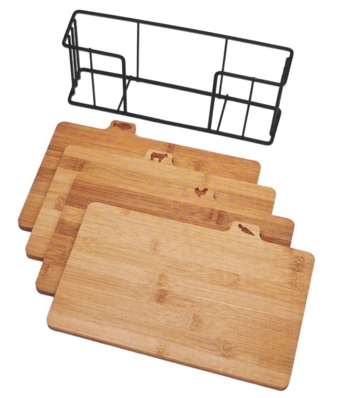 ZESTAW 4 KUCHENNYCH DESEK DO KROJENIA Z DREWNA BAMBUSOWEGO KONIGHOFFER CEDAR KG-7967 ZESTAW 4 KUCHENNYCH DESEK DO KROJENIA Z DREWNA BAMBUSOWEGO KONIGHOFFER CEDAR KG-7967
