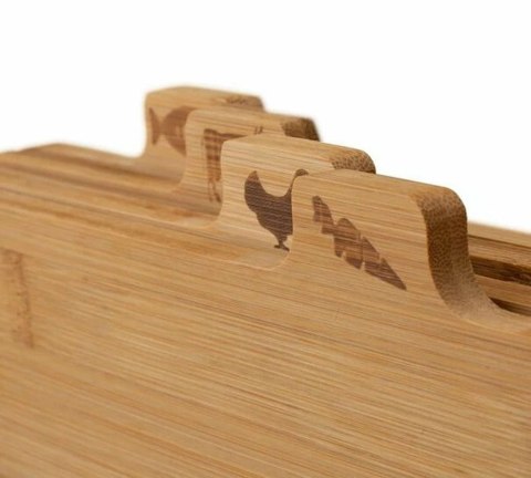 ZESTAW 4 KUCHENNYCH DESEK DO KROJENIA Z DREWNA BAMBUSOWEGO KONIGHOFFER CEDAR KG-7967 ZESTAW 4 KUCHENNYCH DESEK DO KROJENIA Z DREWNA BAMBUSOWEGO KONIGHOFFER CEDAR KG-7967