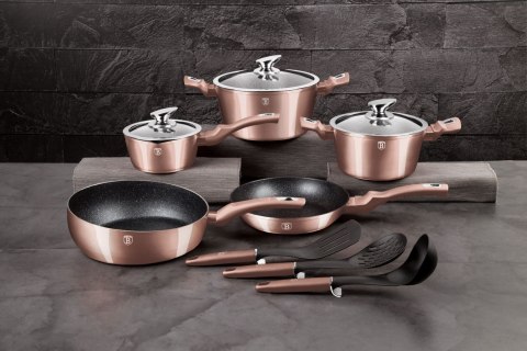 ZESTAW GARNKÓW 11 ELE. BERLINGER HAUS METALLIC LINE ROSEGOLD BH-6160 ZESTAW GARNKÓW 11 ELE. BERLINGER HAUS METALLIC LINE ROSEGOLD BH-6160