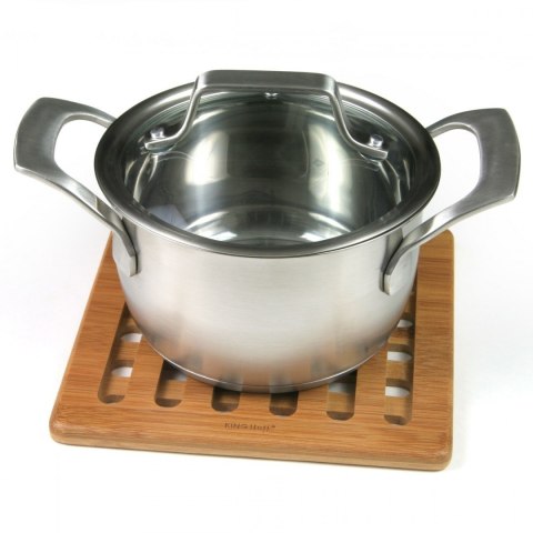 ZESTAW KWADRATOWYCH PODSTAWEK Z BAMBUSA 20cm KiNGHOFF KH-1216 ZESTAW KWADRATOWYCH PODSTAWEK Z BAMBUSA 20cm KiNGHOFF KH-1216