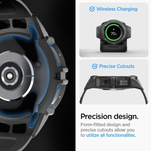 Spigen Rugged Armor Pro - Pasek + etui do Samsung Galaxy Watch 6 Classic 47 mm (Czarny) Spigen Rugged Armor Pro - Pasek + etui do Samsung Galaxy Watch 6 Classic 47 mm (Czarny)