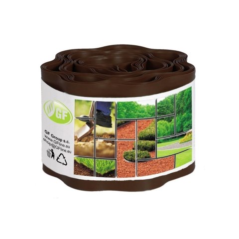Obrzeże Trawnikowe Faliste 10cm x 9m Brąz GF Garden Obrzeże Trawnikowe Faliste 10cm x 9m Brąz GF Garden