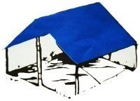 Plandeka Okryciowa 12x15 Nebieska 60g/m2 Plandeka Okryciowa 12x15 Nebieska 60g/m2