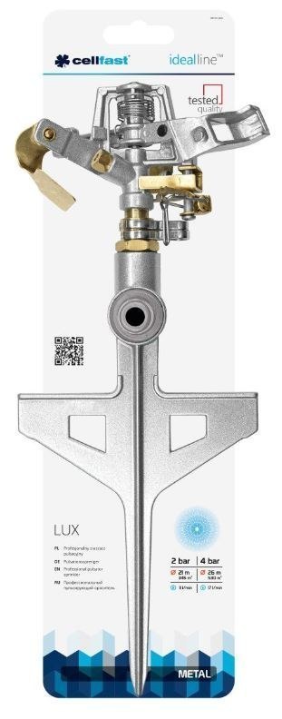 Zraszacz Metalowy Pulsacyjny LUX (52-160N) Cellfast Zraszacz Metalowy Pulsacyjny LUX (52-160N) Cellfast
