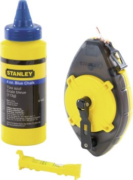LINKA TRASERSKA 30M + KREDA 115G + POZIOMNICA SZNURKOWA POWERWINDER STANLEY